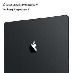 Soonjet Hard-Shell Case for 16-inch MacBook Pro M1–M5 – Space Black Clear
