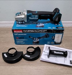 MAKITA 18V LXT LITHIUM-ION BRUSHLESS CORDLESS 4-1/2" PADDLE SWITCH X-LOCK ANGLE GRINDER WITH AFT (TOOL ONLY)