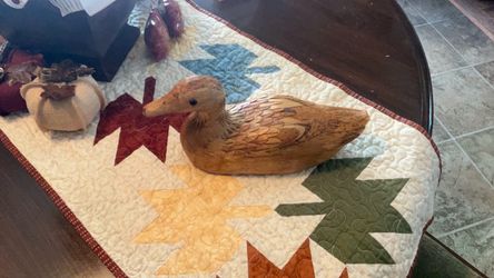 Limited Edition, Intricate Wicker/Bamboo Duck Statue, Decoy, decor, #44-1007, Unique!!