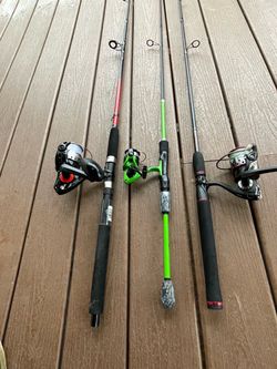 Fishing rods reels $45 for all 3 together