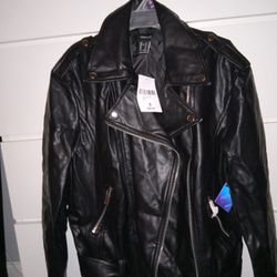 FOREVER 21 Small Black Leather Jacket 