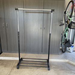 Rolling Clothing Rack
