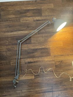 1960s Vintage Mid Century Adjustable Industrial Architect Drafting Table Lamp