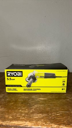 Ryobi barrel grip angle grinder
