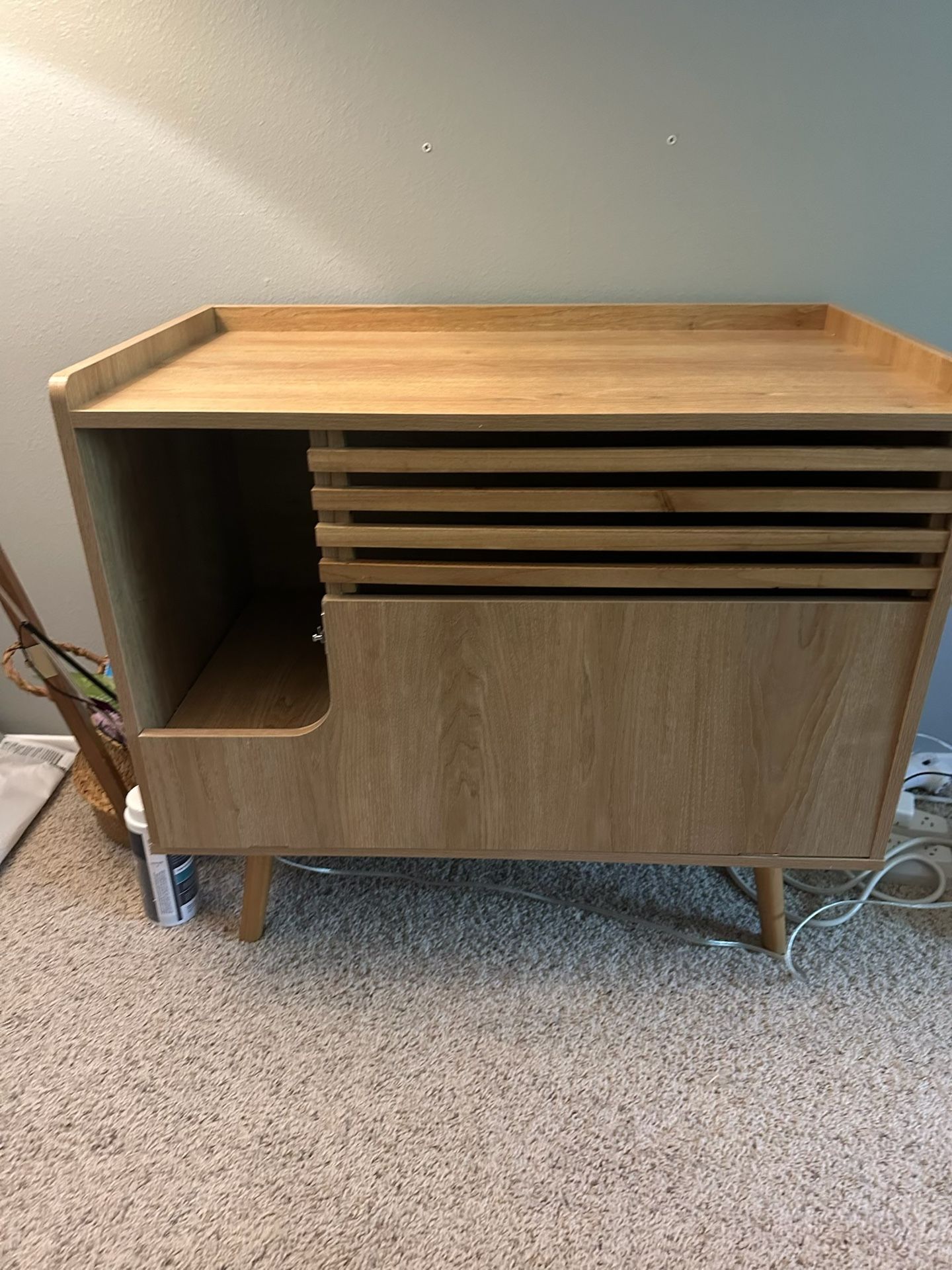 Mid Century - Modern Cat Litter Box Enclosure Furniture