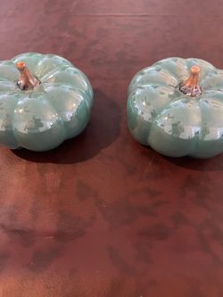 Ceramic Pumpkins Blue