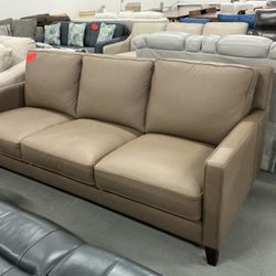 West Park Leather Sofa 