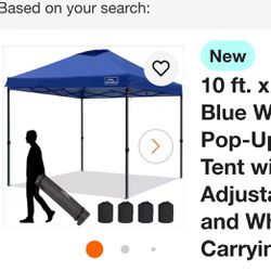 10x10 Navy Blue canopy Tent