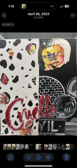 Cruella MultiMedia Painting 