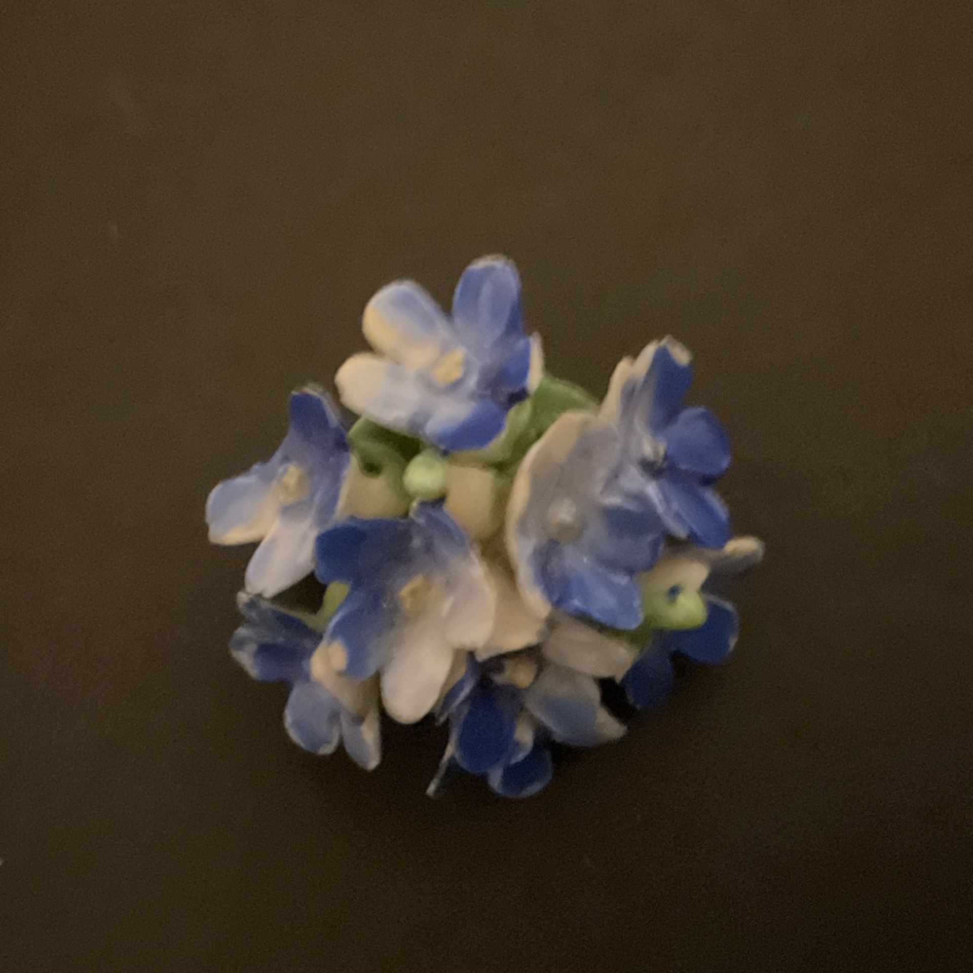 Blue Floral Brooch…..