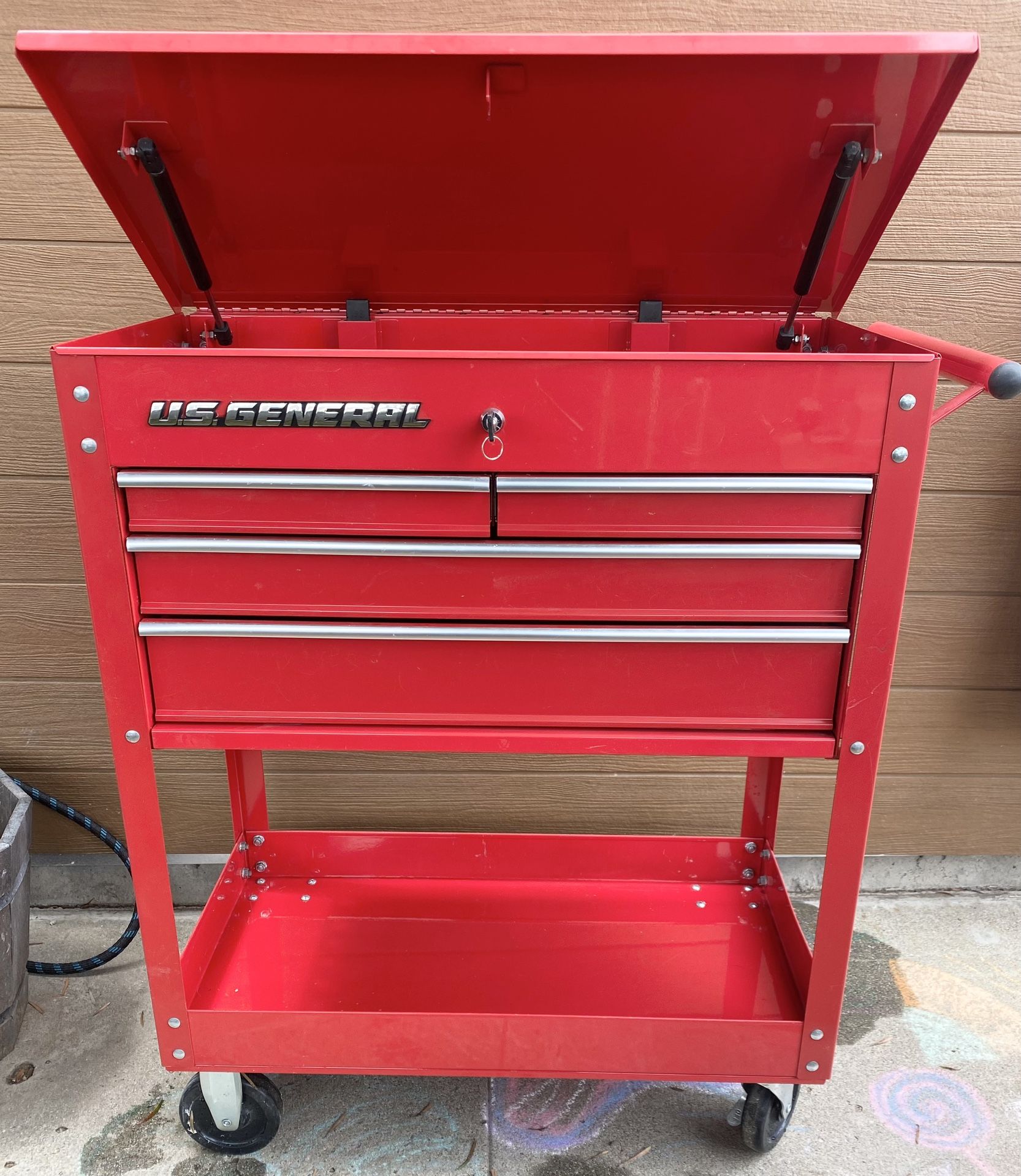 US General Tool Cart Toolbox 4 Drawer Rolling