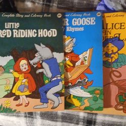 Collection Of Old Coloring Books