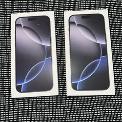 New Sealed iPhone 16 Pro Max 1TB Black Both For Only $3000