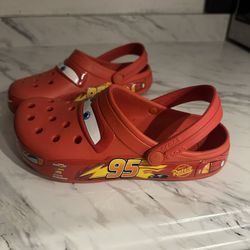 Adult Lightning McQueen Crocs 