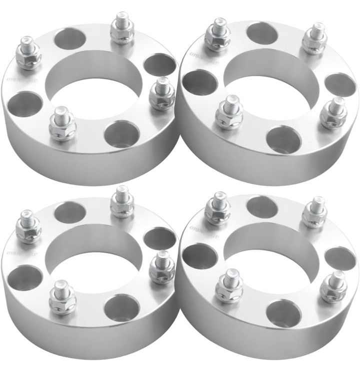1.5” 4x110 Wheel Spacers with 10×1.25 Studs, 38mm ATV Wheel Spacers Adapters 74mm Hub Bore, Compatible with Honda, Suzuki, Bombardier, 4 Pack