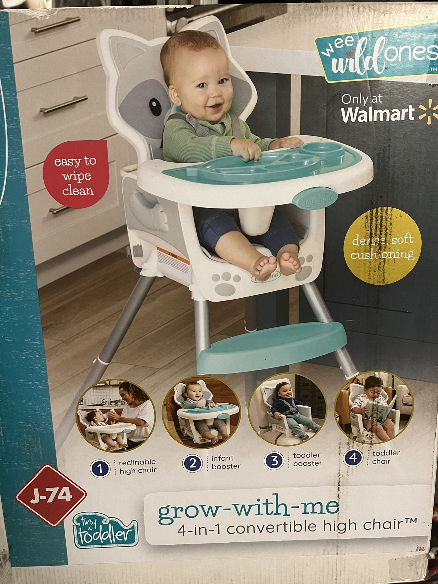 Baby High chair And Booster Seat Combo 