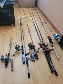 fishing poles set bundle