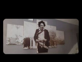 5 panel Leatherface Wall Art