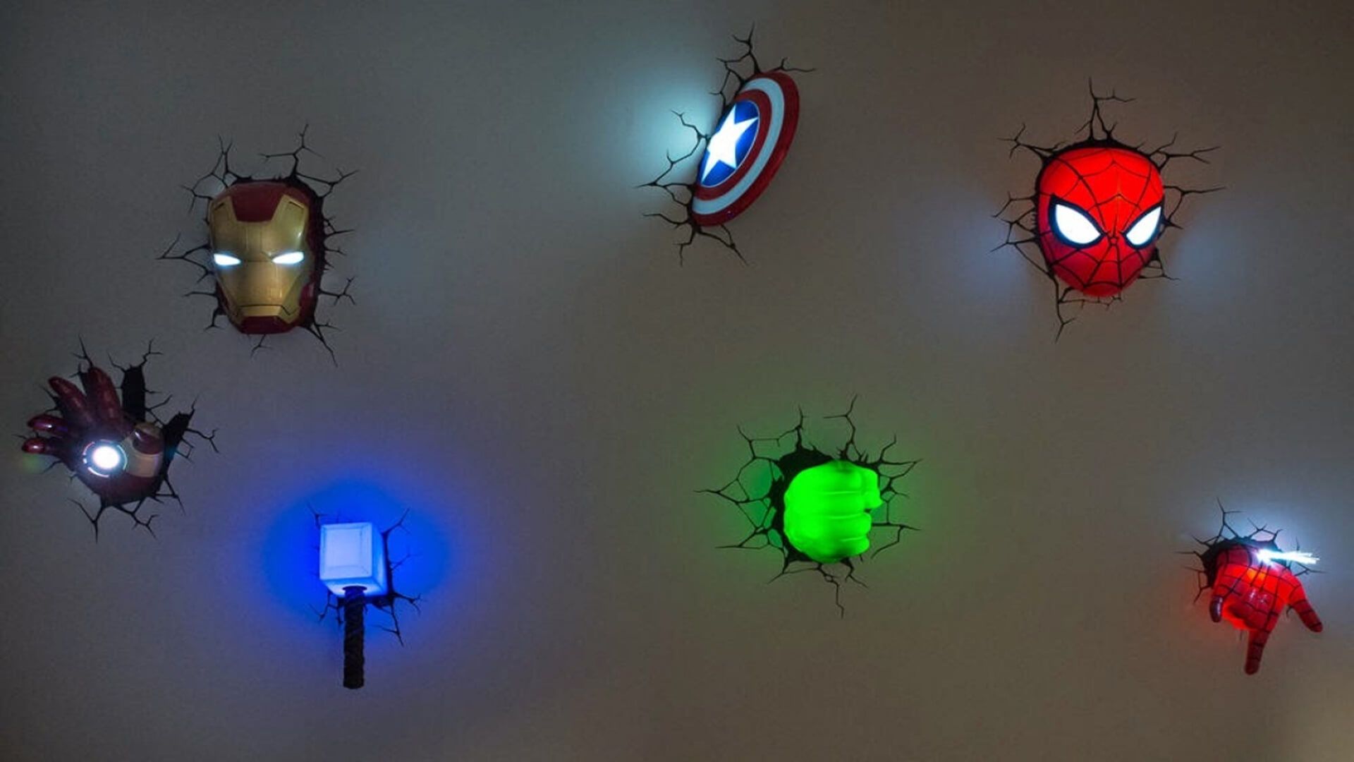Marvel 3D Wall lights