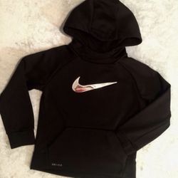 Nike Dri-Fit Therma Fleece Boys Black Hoodie Size 6