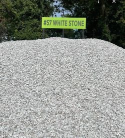 3/4 white #57 driveway stone