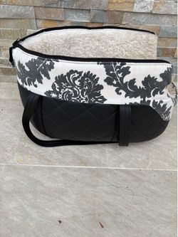 Italian leather dog bag