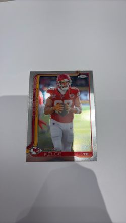 Travis Kelce topps chrome card