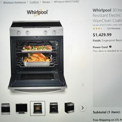 Brand New Never Used Whirlpool Stove 