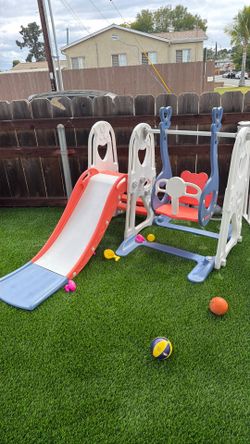 Slide and swing
