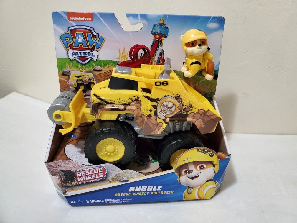 Nickelodeon PAW Patrol Rubble Rescue Wheels Bulldozer & Figure (contact info removed)55780