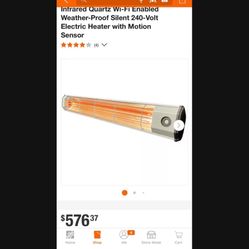  Heater Storm 6000-Watt / 20,000-BTUs - Infrared Quartz Wi-Fi Enabled Weather-Proof Silent 240-Volt Electric Heater with Motion Sensor