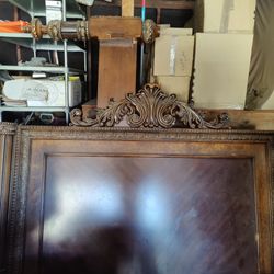 Solid oak bed frame