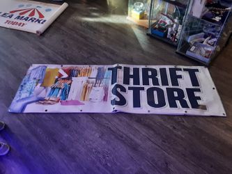 THRIFT STORE Banner Vinyl 30" x 72"