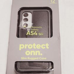 Slim Rugged Phone Case for Samsung Galaxy A54 5G -black Slim Rugged