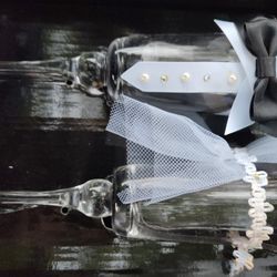 His N Her Wedding Glasses, Used Only For Show