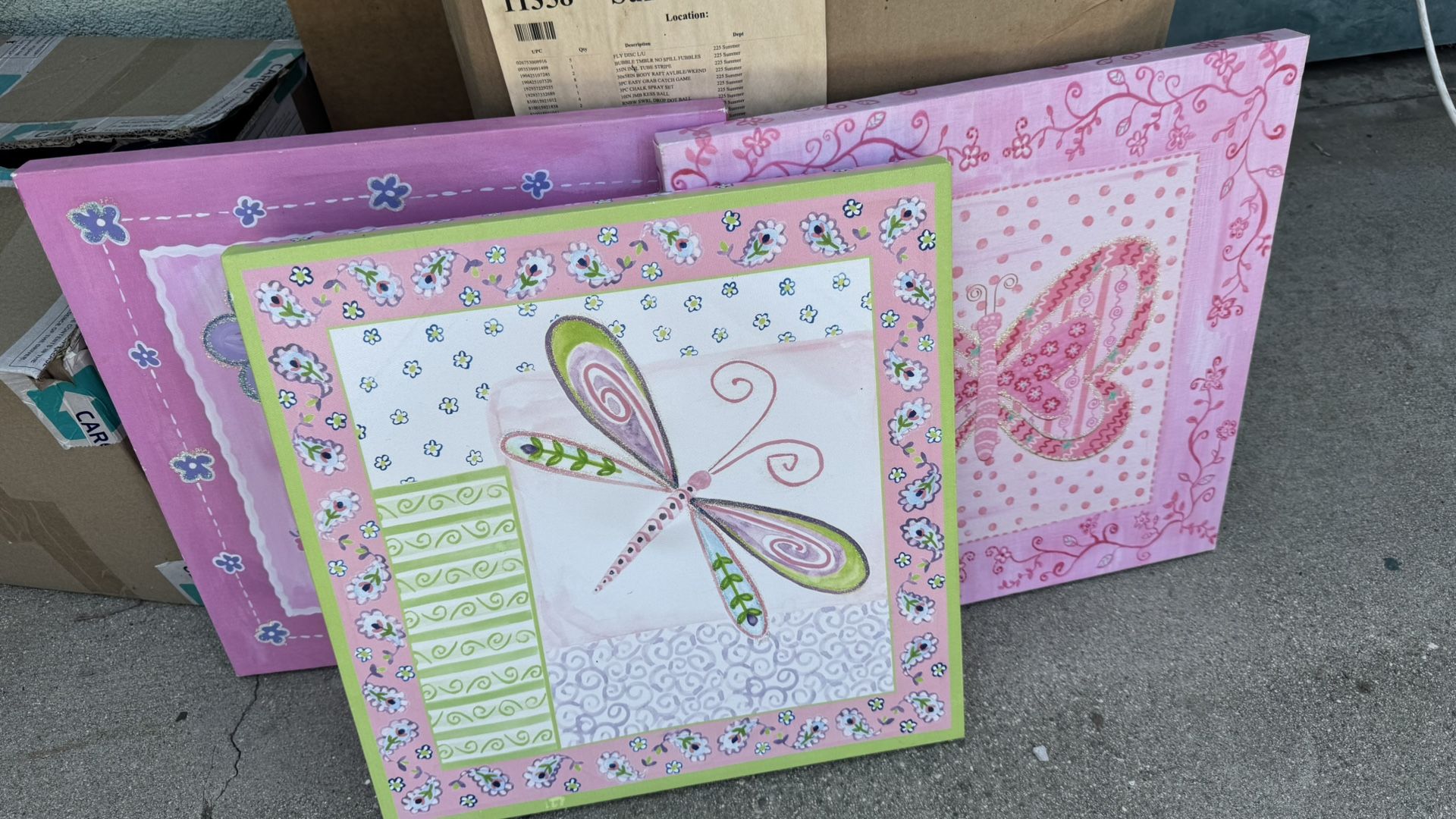 Girly bedroom frames