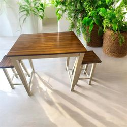 Bar Dining Table With 2 Stools