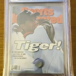 6.5 Graded Tiger Woods Sports Illustrated Magazine 