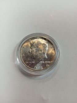 1964 Silver Kennedy Half Dollar In Capsule 