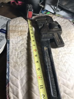 Trimont 24” pipe wrench. Made in Roxbury Mass.