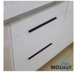 Brand New (20 Pack) 12in Matte Black 12" Finger Lip Edge Pull Euro Modern Kitchen Cabinet or Drawer Hardware Dresser