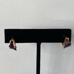 14K Fantasy Cut Earrings 