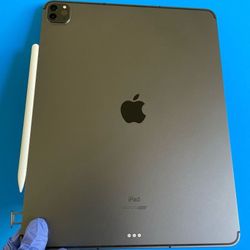 256GB Apple IPad Pro 12.9” 5th Generation ( M1 chip / XDR display / 2021) WiFi + cellular (5G/Unlocked) with keyboard, pen & Accessories (1TB $999)