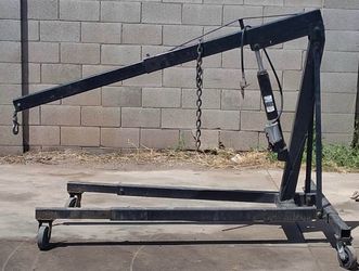 8 Ton Pittsburgh Hydraulic Engine Hoist / Shop Crane – Heavy Duty