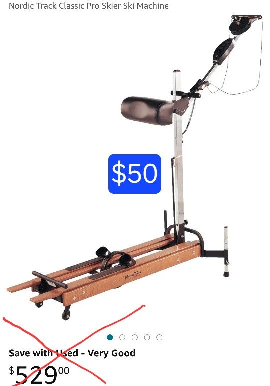 90s Vintage NordicTrack Pro Skier low impact workout machine