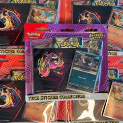 Ascended heroes Tech Sticker Collection