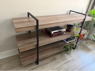 Metal and Wood Bookshelf