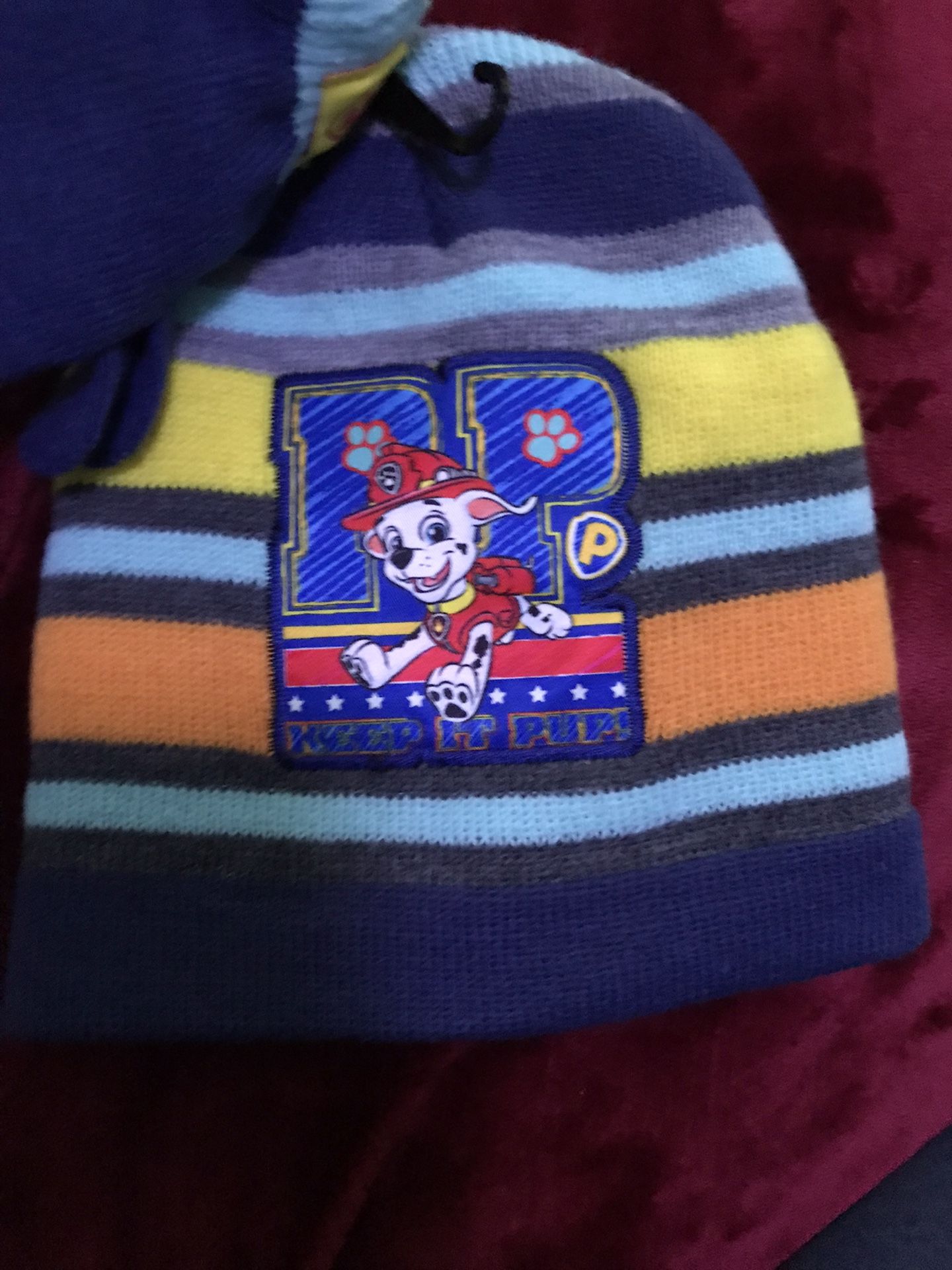 New Infant Paw Patrol Hat And Mittens 