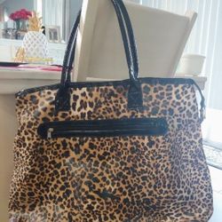 Large Leopard Tote Bag 