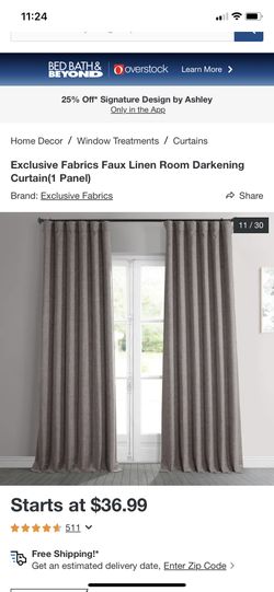 Vella room Darkening Rod Pocket Back Tab Panel